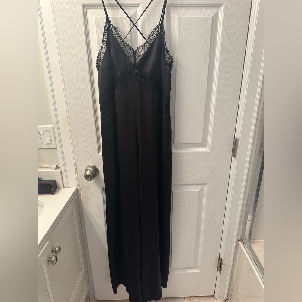NWT Black “Silky” Jumpsuit